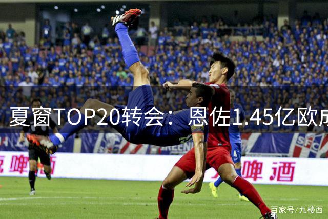 夏窗TOP20转会：恩佐1.45亿欧成标王！英超包揽前三，罗德里第19